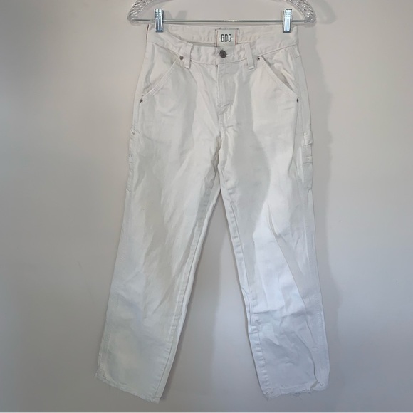 Urban Outfitters BDG White Cargo Jeans 25 - Picture 1 of 8